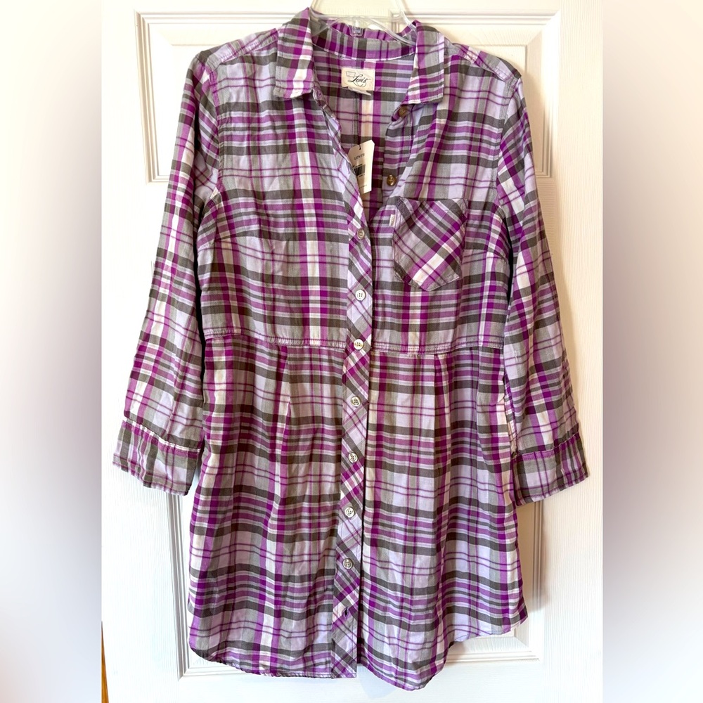 Women’s plaid Tunic size large